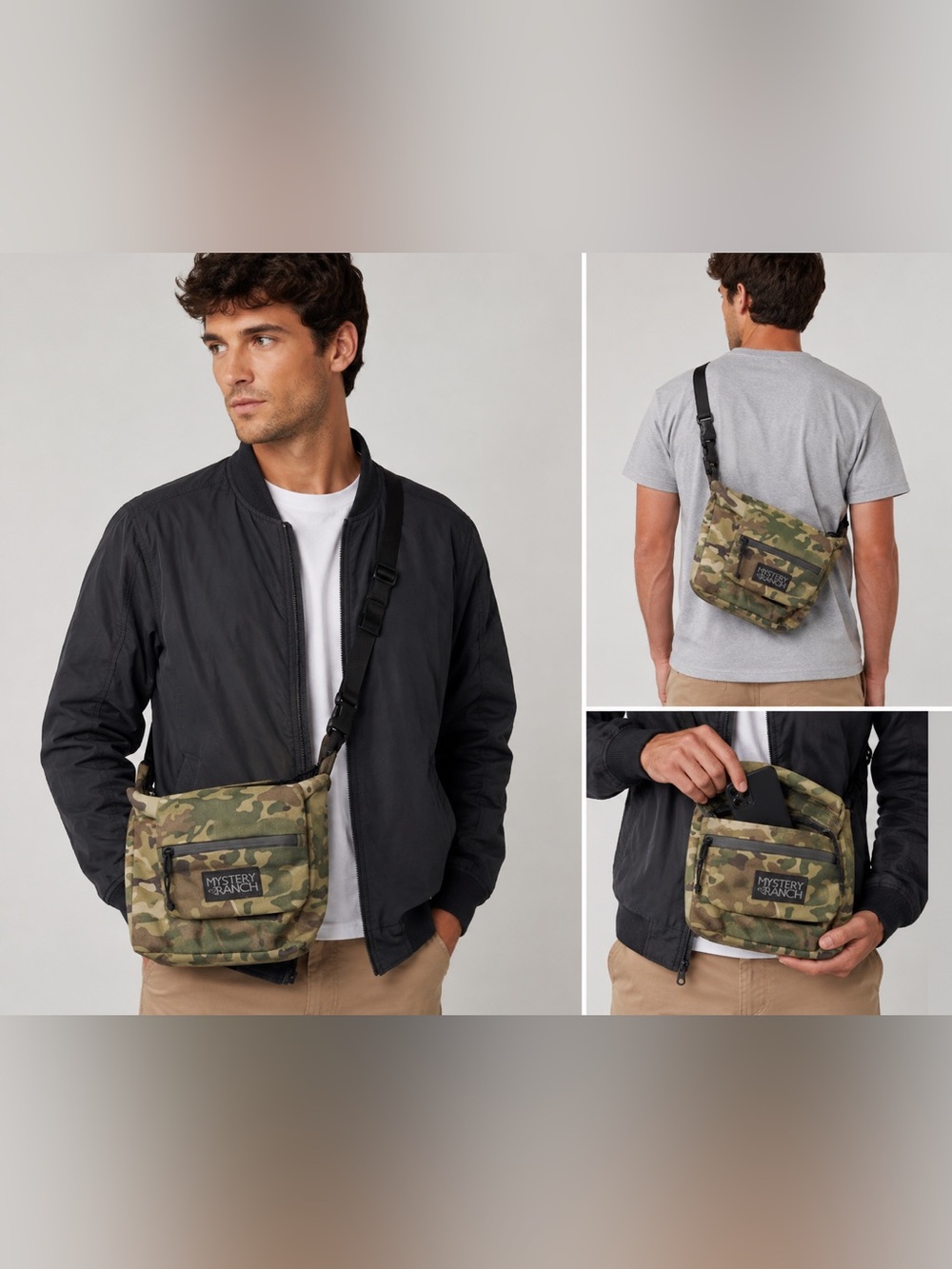 Rare Discontinued Mystery Ranch Camouflage Shoulder Bag Crossbody EDC Sling